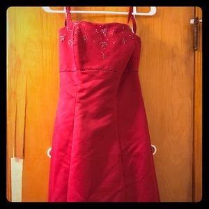 Long spaghetti strap dress